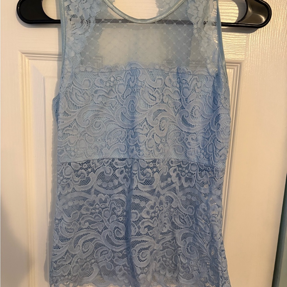 VENUS Light Blue Lace Camisole